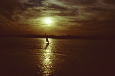sunset nile